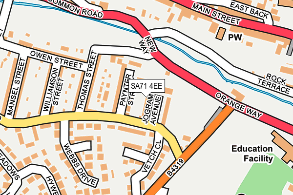 SA71 4EE map - OS OpenMap – Local (Ordnance Survey) SA71 4EE map - OS OpenMap – Local (Ordnance Survey)