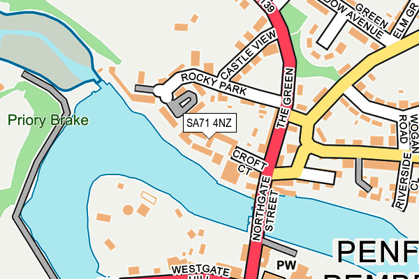 SA71 4NZ map - OS OpenMap – Local (Ordnance Survey) SA71 4NZ map - OS OpenMap – Local (Ordnance Survey)