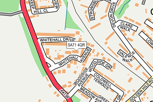 SA71 4QR map - OS OpenMap – Local (Ordnance Survey) SA71 4QR map - OS OpenMap – Local (Ordnance Survey)