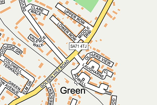 SA71 4TJ map - OS OpenMap – Local (Ordnance Survey) SA71 4TJ map - OS OpenMap – Local (Ordnance Survey)