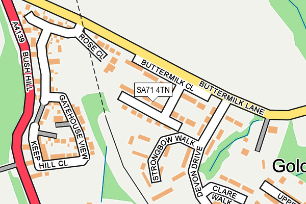 SA71 4TN map - OS OpenMap – Local (Ordnance Survey) SA71 4TN map - OS OpenMap – Local (Ordnance Survey)