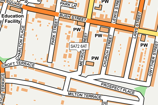 SA72 6AT map - OS OpenMap – Local (Ordnance Survey) SA72 6AT map - OS OpenMap – Local (Ordnance Survey)