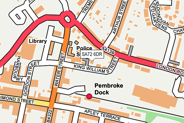 SA72 6DR map - OS OpenMap – Local (Ordnance Survey) SA72 6DR map - OS OpenMap – Local (Ordnance Survey)
