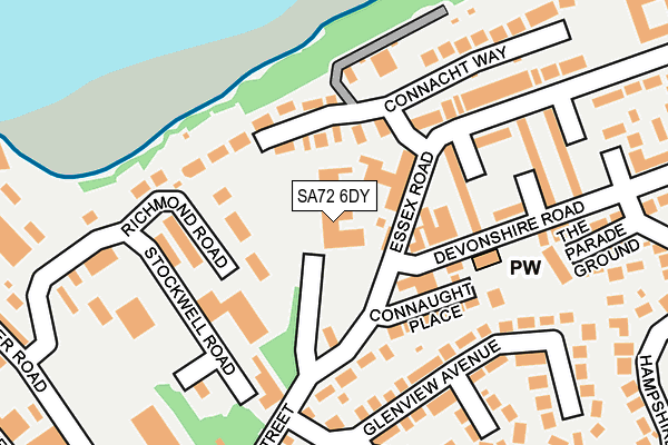 SA72 6DY map - OS OpenMap – Local (Ordnance Survey) SA72 6DY map - OS OpenMap – Local (Ordnance Survey)