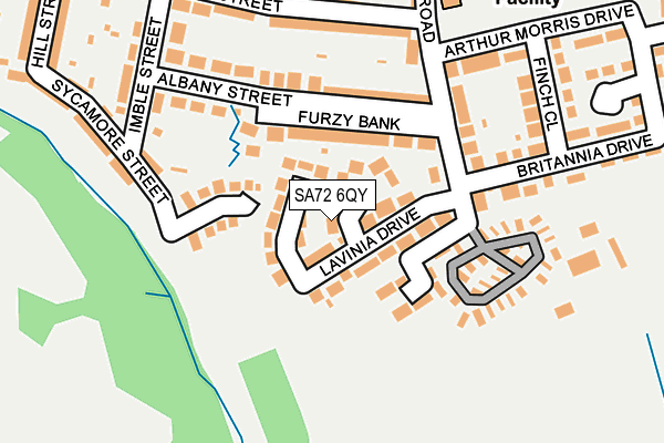 SA72 6QY map - OS OpenMap – Local (Ordnance Survey) SA72 6QY map - OS OpenMap – Local (Ordnance Survey)