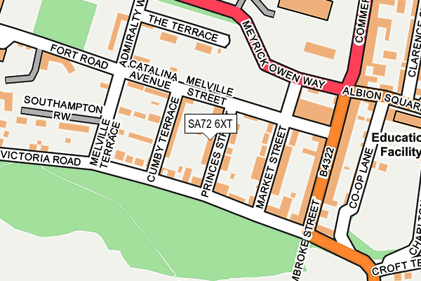 SA72 6XT map - OS OpenMap – Local (Ordnance Survey) SA72 6XT map - OS OpenMap – Local (Ordnance Survey)