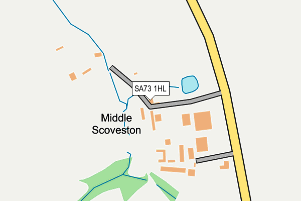 SA73 1HL map - OS OpenMap – Local (Ordnance Survey) SA73 1HL map - OS OpenMap – Local (Ordnance Survey)