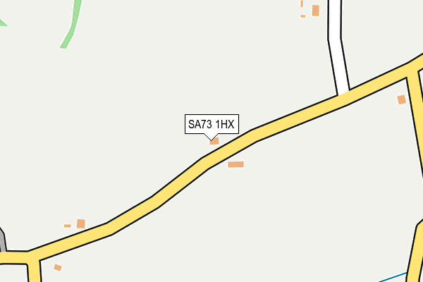 SA73 1HX map - OS OpenMap – Local (Ordnance Survey) SA73 1HX map - OS OpenMap – Local (Ordnance Survey)