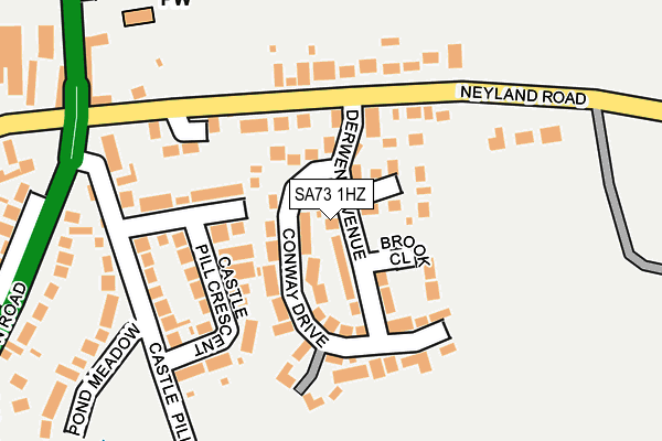 SA73 1HZ map - OS OpenMap – Local (Ordnance Survey) SA73 1HZ map - OS OpenMap – Local (Ordnance Survey)