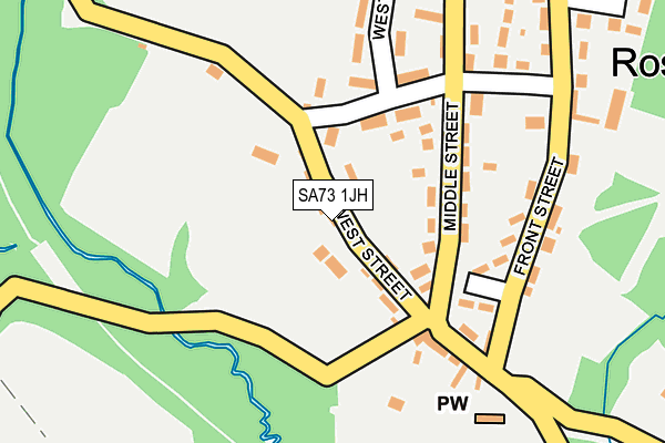 SA73 1JH map - OS OpenMap – Local (Ordnance Survey) SA73 1JH map - OS OpenMap – Local (Ordnance Survey)