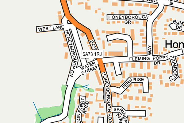 SA73 1RJ map - OS OpenMap – Local (Ordnance Survey) SA73 1RJ map - OS OpenMap – Local (Ordnance Survey)