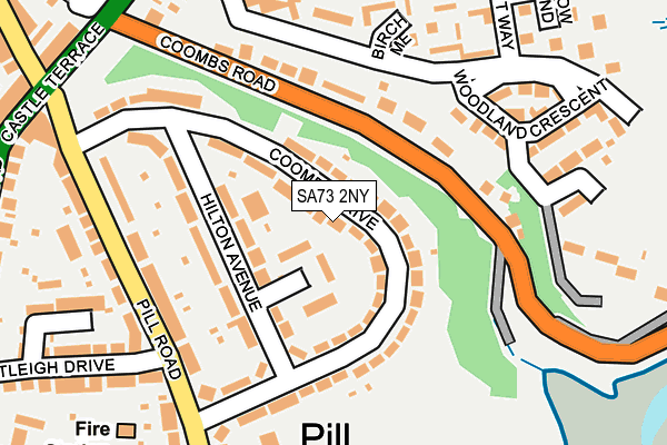 SA73 2NY map - OS OpenMap – Local (Ordnance Survey) SA73 2NY map - OS OpenMap – Local (Ordnance Survey)