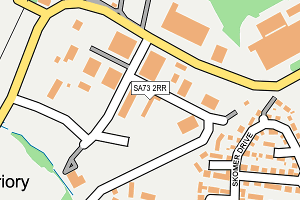 SA73 2RR map - OS OpenMap – Local (Ordnance Survey) SA73 2RR map - OS OpenMap – Local (Ordnance Survey)