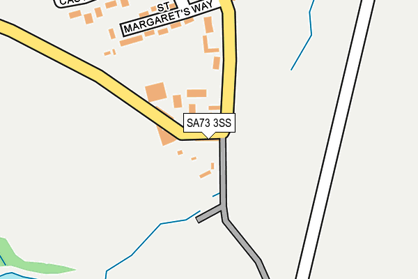SA73 3SS map - OS OpenMap – Local (Ordnance Survey) SA73 3SS map - OS OpenMap – Local (Ordnance Survey)