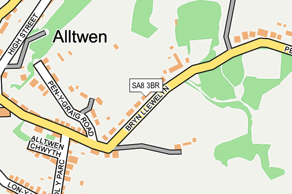 SA8 3BR map - OS OpenMap – Local (Ordnance Survey) SA8 3BR map - OS OpenMap – Local (Ordnance Survey)