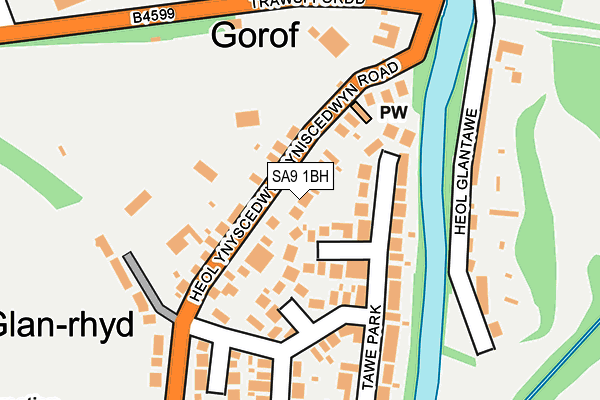 SA9 1BH map - OS OpenMap – Local (Ordnance Survey) SA9 1BH map - OS OpenMap – Local (Ordnance Survey)