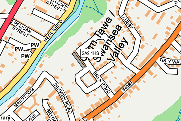SA9 1HS map - OS OpenMap – Local (Ordnance Survey) SA9 1HS map - OS OpenMap – Local (Ordnance Survey)