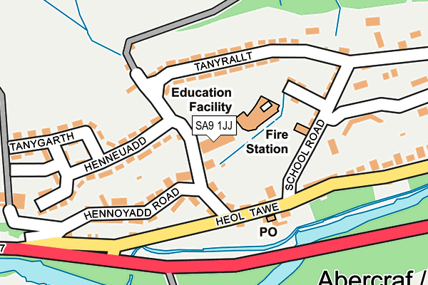 SA9 1JJ map - OS OpenMap – Local (Ordnance Survey) SA9 1JJ map - OS OpenMap – Local (Ordnance Survey)