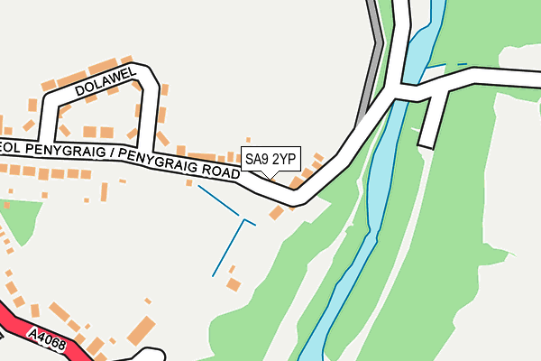 SA9 2YP map - OS OpenMap – Local (Ordnance Survey) SA9 2YP map - OS OpenMap – Local (Ordnance Survey)