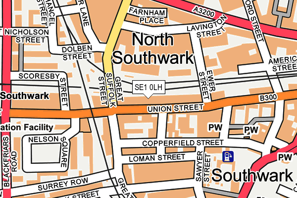 SE1 0LH map - OS OpenMap – Local (Ordnance Survey)