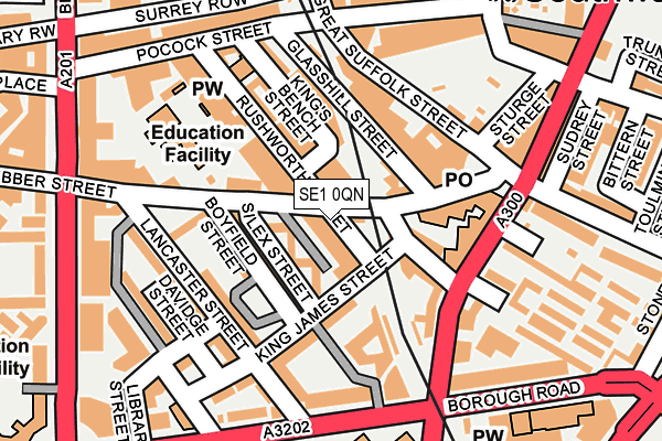 SE1 0QN map - OS OpenMap – Local (Ordnance Survey)