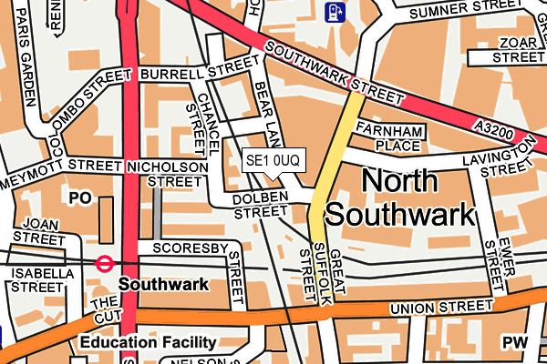 SE1 0UQ map - OS OpenMap – Local (Ordnance Survey) SE1 0UQ map - OS OpenMap – Local (Ordnance Survey)