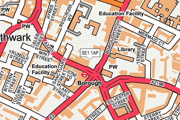 SE1 1AP map - OS OpenMap – Local (Ordnance Survey) SE1 1AP map - OS OpenMap – Local (Ordnance Survey)