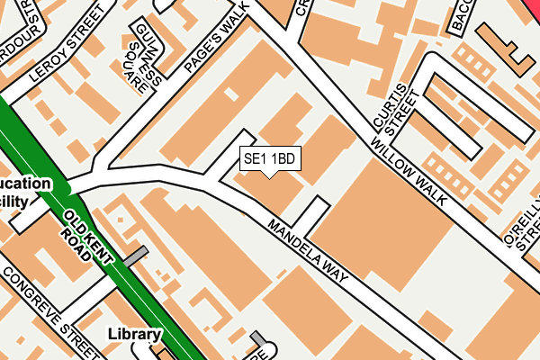 SE1 1BD map - OS OpenMap – Local (Ordnance Survey) SE1 1BD map - OS OpenMap – Local (Ordnance Survey)