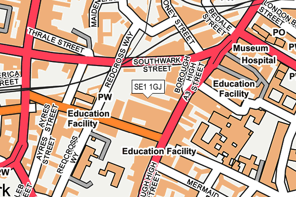 SE1 1GJ map - OS OpenMap – Local (Ordnance Survey) SE1 1GJ map - OS OpenMap – Local (Ordnance Survey)