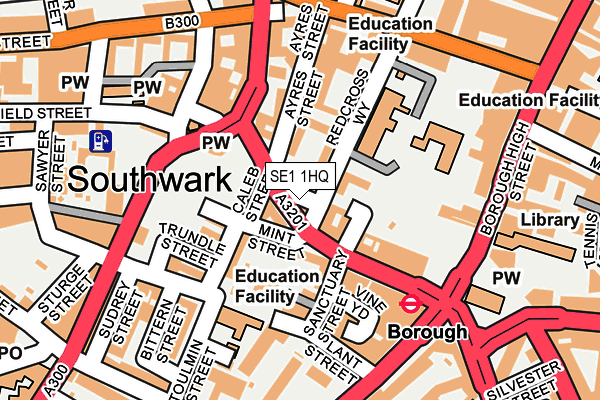 SE1 1HQ map - OS OpenMap – Local (Ordnance Survey) SE1 1HQ map - OS OpenMap – Local (Ordnance Survey)