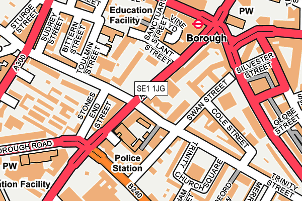 SE1 1JG map - OS OpenMap – Local (Ordnance Survey) SE1 1JG map - OS OpenMap – Local (Ordnance Survey)