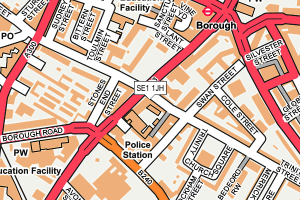 SE1 1JH map - OS OpenMap – Local (Ordnance Survey) SE1 1JH map - OS OpenMap – Local (Ordnance Survey)