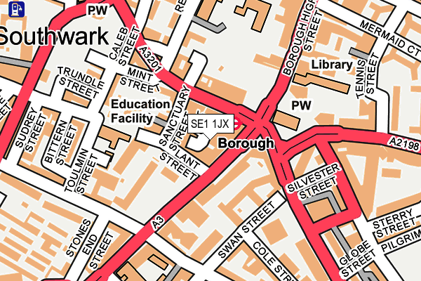 SE1 1JX map - OS OpenMap – Local (Ordnance Survey) SE1 1JX map - OS OpenMap – Local (Ordnance Survey)
