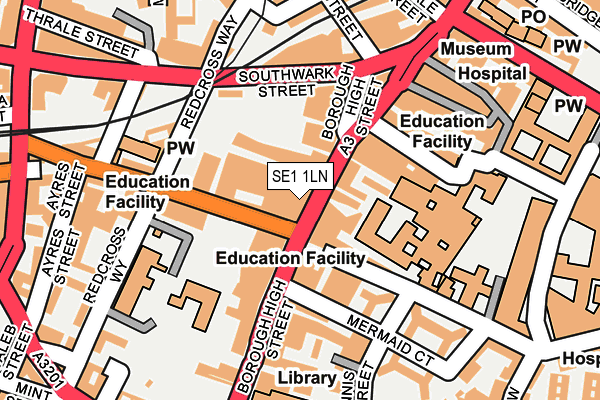 SE1 1LN map - OS OpenMap – Local (Ordnance Survey)