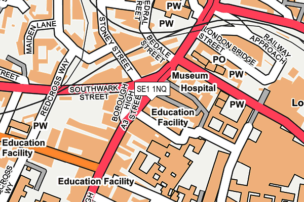 SE1 1NQ map - OS OpenMap – Local (Ordnance Survey)