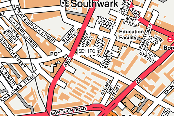 SE1 1PQ map - OS OpenMap – Local (Ordnance Survey) SE1 1PQ map - OS OpenMap – Local (Ordnance Survey)