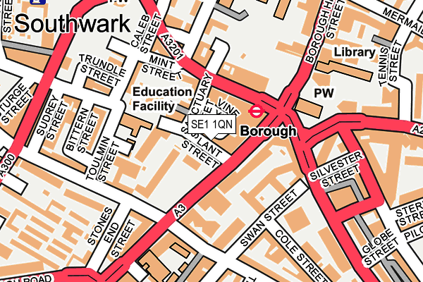 SE1 1QN map - OS OpenMap – Local (Ordnance Survey)