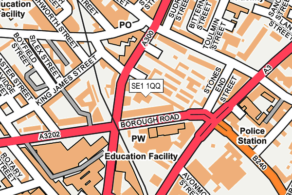 SE1 1QQ map - OS OpenMap – Local (Ordnance Survey) SE1 1QQ map - OS OpenMap – Local (Ordnance Survey)