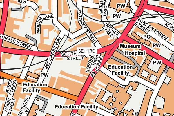 SE1 1RQ map - OS OpenMap – Local (Ordnance Survey) SE1 1RQ map - OS OpenMap – Local (Ordnance Survey)