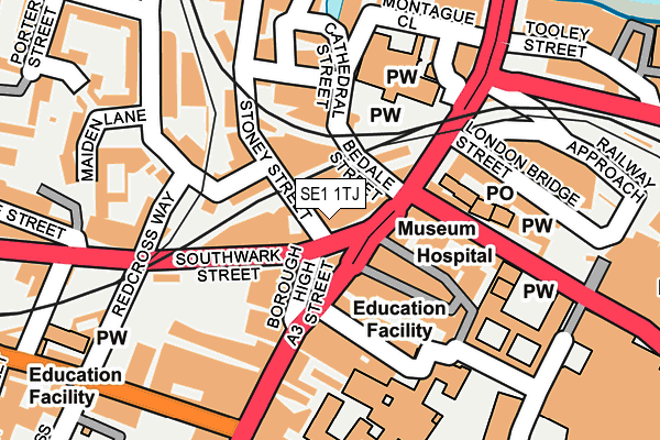 SE1 1TJ map - OS OpenMap – Local (Ordnance Survey) SE1 1TJ map - OS OpenMap – Local (Ordnance Survey)
