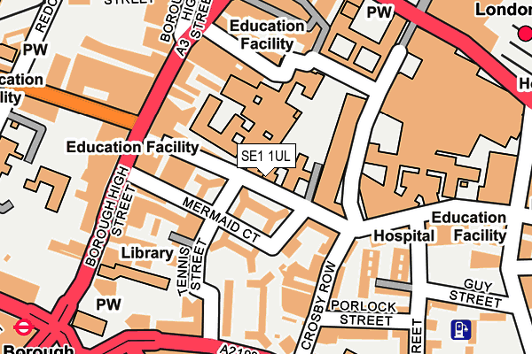 SE1 1UL map - OS OpenMap – Local (Ordnance Survey) SE1 1UL map - OS OpenMap – Local (Ordnance Survey)