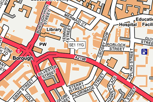 SE1 1YG map - OS OpenMap – Local (Ordnance Survey) SE1 1YG map - OS OpenMap – Local (Ordnance Survey)