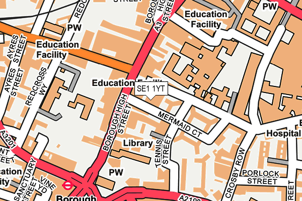 SE1 1YT map - OS OpenMap – Local (Ordnance Survey) SE1 1YT map - OS OpenMap – Local (Ordnance Survey)
