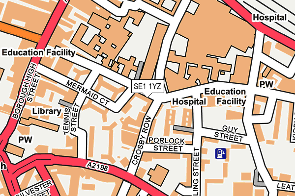 SE1 1YZ map - OS OpenMap – Local (Ordnance Survey) SE1 1YZ map - OS OpenMap – Local (Ordnance Survey)