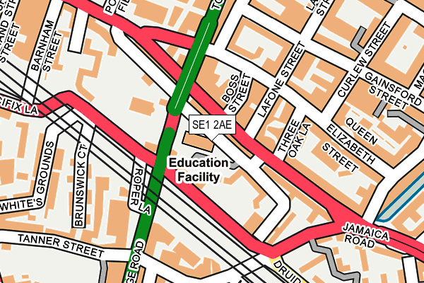 SE1 2AE map - OS OpenMap – Local (Ordnance Survey) SE1 2AE map - OS OpenMap – Local (Ordnance Survey)