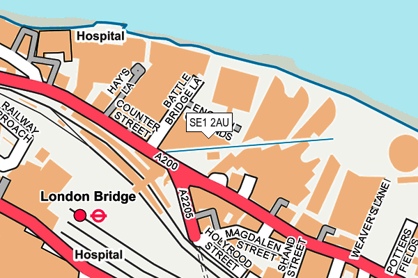 SE1 2AU map - OS OpenMap – Local (Ordnance Survey) SE1 2AU map - OS OpenMap – Local (Ordnance Survey)