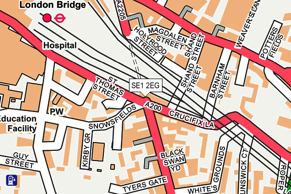 SE1 2EG map - OS OpenMap – Local (Ordnance Survey) SE1 2EG map - OS OpenMap – Local (Ordnance Survey)