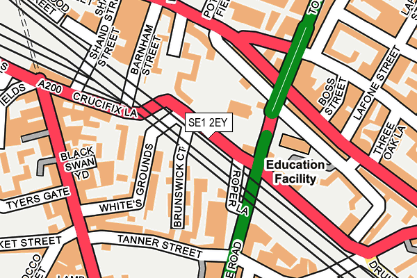 SE1 2EY map - OS OpenMap – Local (Ordnance Survey) SE1 2EY map - OS OpenMap – Local (Ordnance Survey)