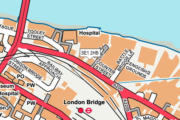 SE1 2HB map - OS OpenMap – Local (Ordnance Survey)