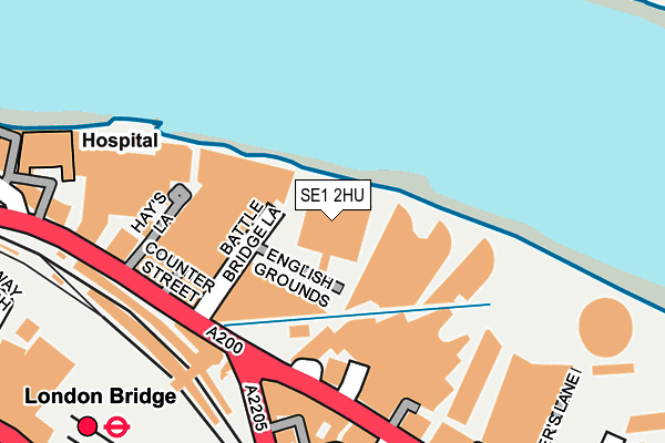 SE1 2HU map - OS OpenMap – Local (Ordnance Survey) SE1 2HU map - OS OpenMap – Local (Ordnance Survey)
